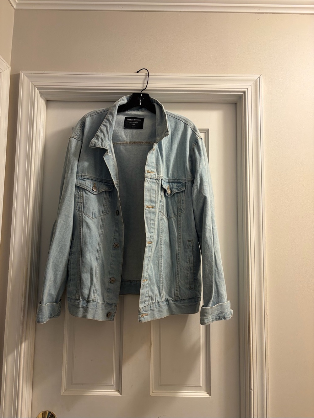 Light Wash Denim Jean Jacket - Casual Trucker Style